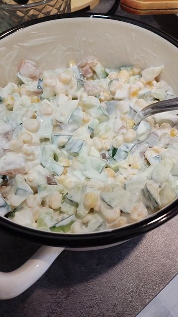 Вкусняшки, салат 🥗 #влог #еда #мужскаякухня