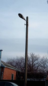 не рабочий уличный фонарь рку 01250 011 у1 с лед лампой