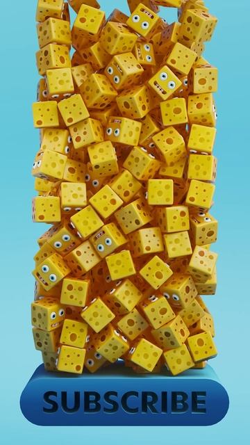Cheese Avalanche Madness 😵💫🤪 -  SHORTS #animation #funny #loop #cheese #fun #shorts