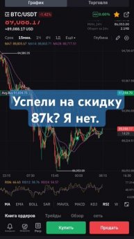 Закупился немного по 88к+. К сожалению не успел по 87к. #cry