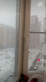 первый снег🥰🌨☃️⛄❄