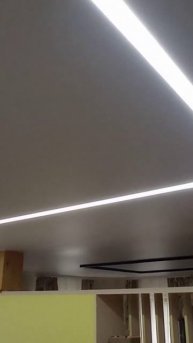 Накладные световые линии на потолке. #березники #натяж