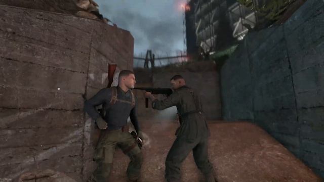Sniper Elite 5 Миссия 1 Винтовка Pedersen T1 и нож. Режим реалистичный. Часть 1