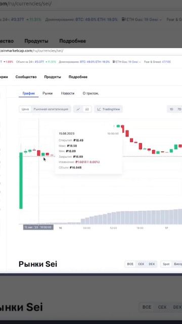 SEI что же это такое? Ролик скоро на канале! #shorts #btc #SEI