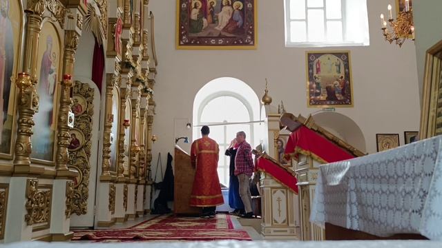Служба в День тезоименитства настоятеля Троицкого собора г. Марпосад
