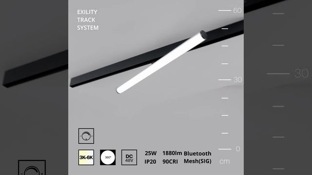 Трековый светильник Maytoni Exility TR086-4-25W-DS-B
