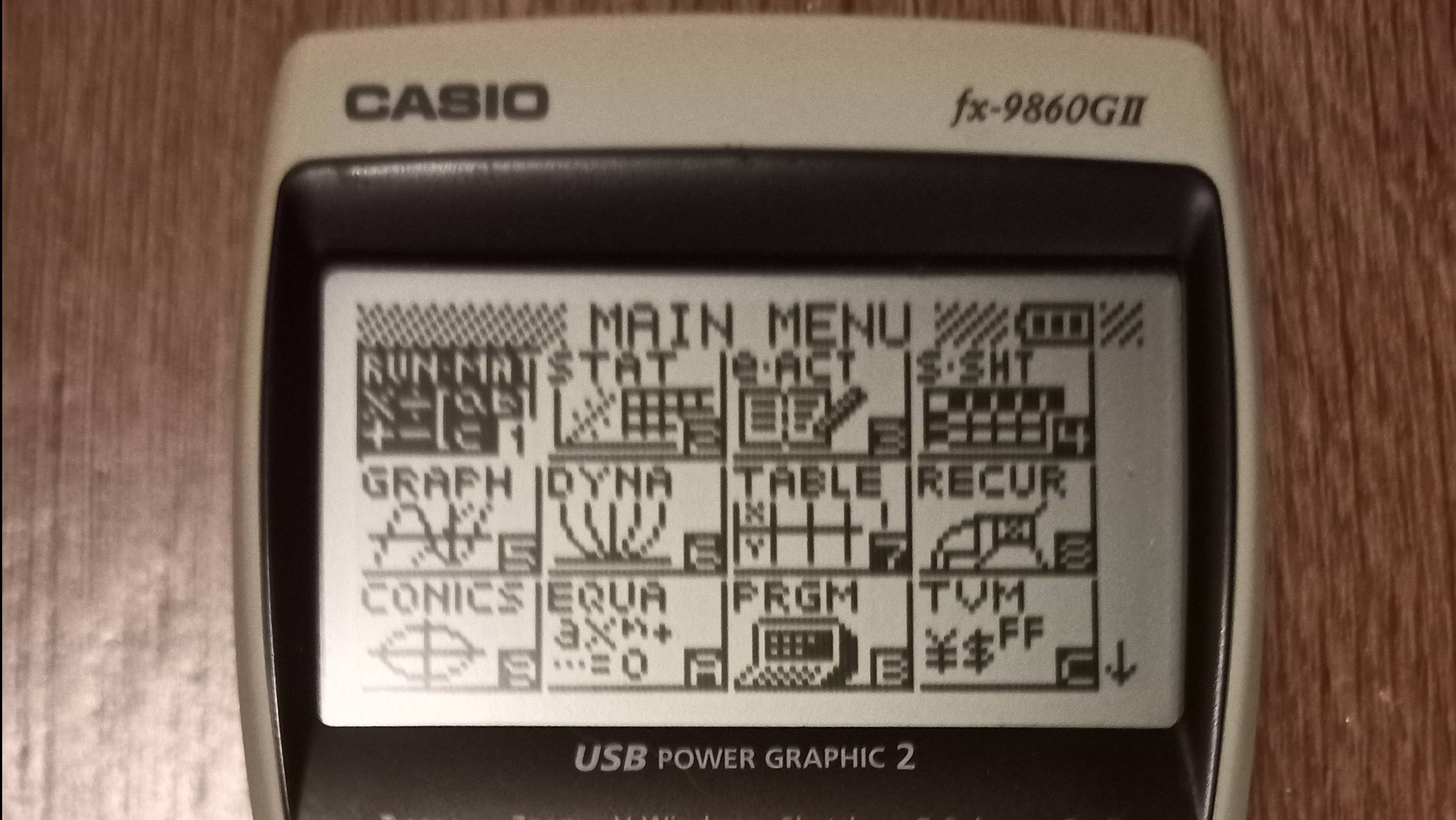 Casio fx-9860GII программирование.
Решаем систему линейных уравнений.