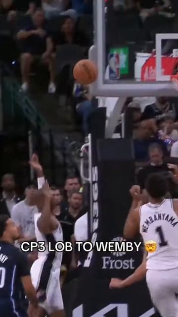 CP3 LOBS IT UP TO WEMBANYAMA!!🔥