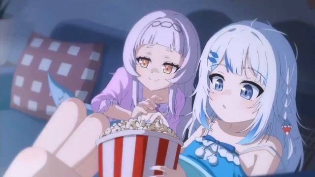 Гура Показывает Свой Новый Аниме Опенинг [Hololive RU Sub]