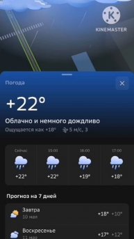 Ну как там у вас с погодой