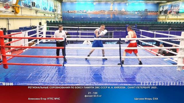 144 финал 63.5 кг Алексеев Егор УГПС МЧС Щегров Игорь СКА
