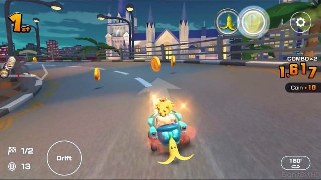 Mario Kart Tour -Singapore Speedway- Peach Gameplay