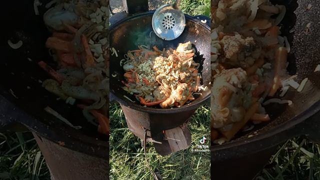 Плов из Гречки в казане 🔥