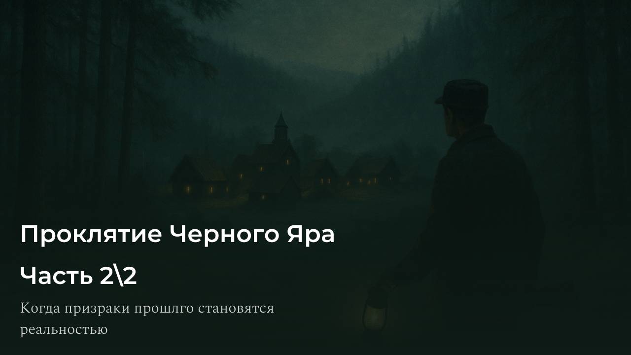 🎧 Аудиорассказ: "Проклятие Чёрного Яра" Часть 2\2 | Страшилки про тайгу