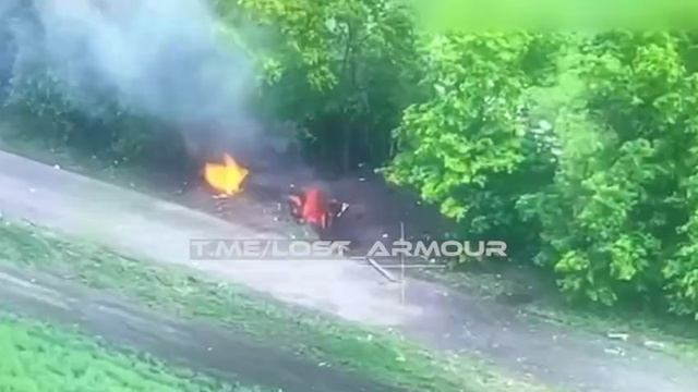 Уничтожение пункта управления БПЛА ВСУ в районе н.п. Новая Полтавка, ДНР.