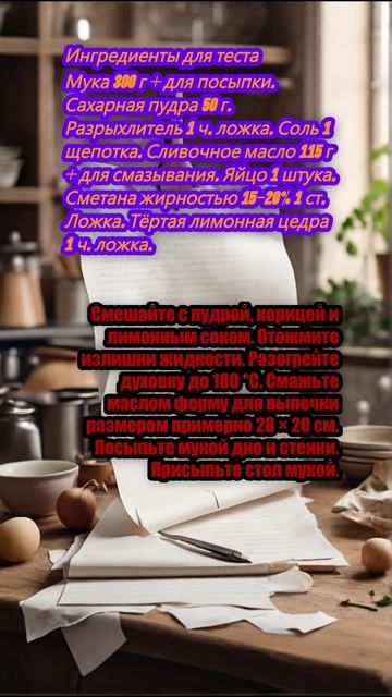 Венгерский яблочный пирог из рассыпчатого теста с сочной начинкой