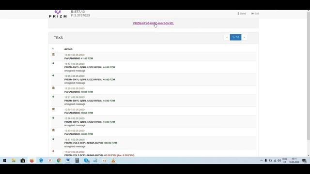 Криптовалюта PRIZM. Гипербинар(ГБ).Покупка 1100 PRIZM на бирж?