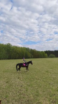 Цирилла рысит на Флейте в поле впервые.