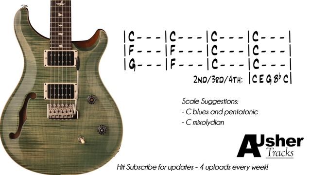 Funk Blues 12 Bar in C major _ Guitar Backing Track