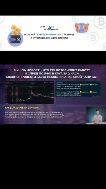 ⚡️Кейс арбитража на новостях по монете FTT - лучший сер