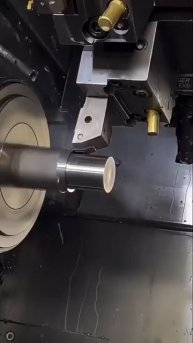 Cutting on lathe machine l #foryou #machine #lathemachine #cnc #machineshop #cncmachined #worldfk