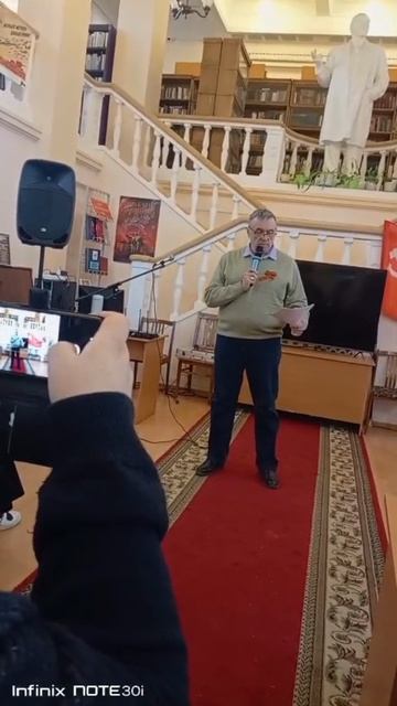 10.05.2025. Библиотека ОДО ЦВО, Авторские стихи читает Накаряков Александр