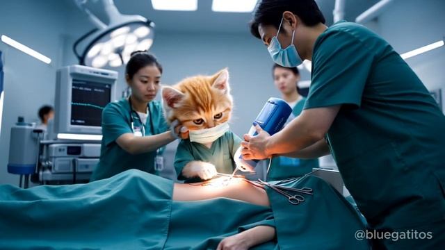 The Hard Day of a Kitten Doctor Tiny Cat Morning Routine