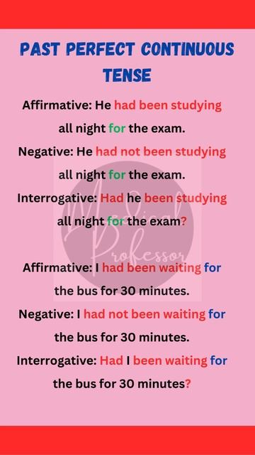 "Past Perfect Continuous Tense Sentences with Examples & Explanation"