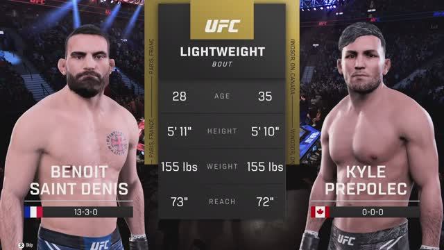 UFC 315 - БЕНУА СЕН-ДЕНИ ПРОТИВ КАЙЛА ПРЕПОЛЕКА