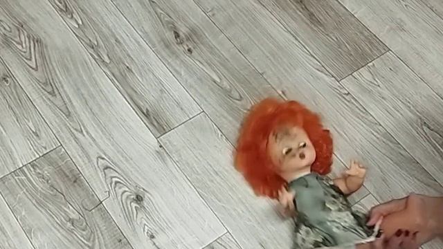 Отмываю и отстирываю  старых кукол