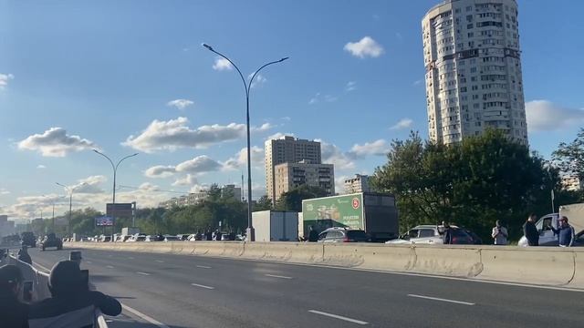 Перегон техники после парада Победы 2ч