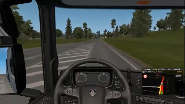 везу груз на Scania по россии Euro Truck Simulator 2
