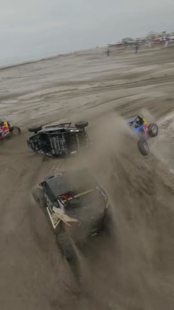 Check out this #RedBullBeachScramble mass start, they just keep coming 💨 #utv #sxs #offroad