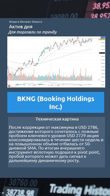 Рубрика "Актив дня" - взгляд на компанию BOOKING Holdings Inc.