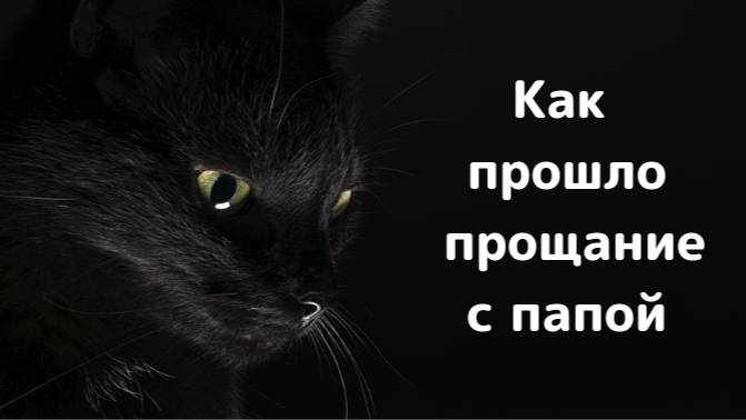 Как прошло ПРОЩАНИЕ С ПАПОЙ