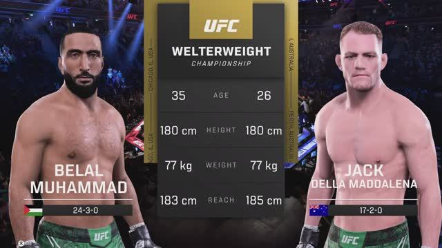 UFC 315 - Белал Мухаммад против Джека Делла Маддалены