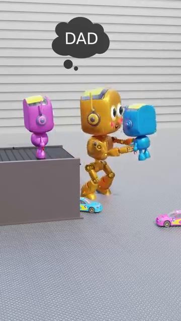 Dad's Treats vs. Mom's ： Who Wins Baby Robot's Heart？
