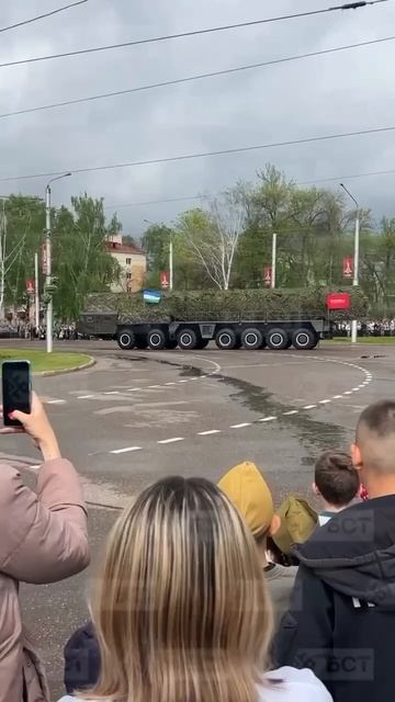 В Стерлитамаке заметили пусковую установку 15У168 ПГРК «Тополь».