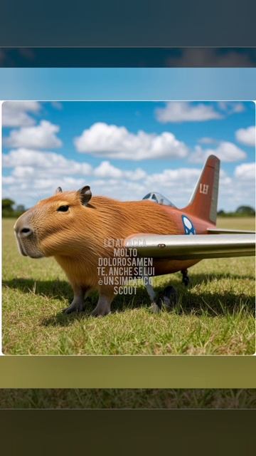Aereo capibara(новый итальянский мем)