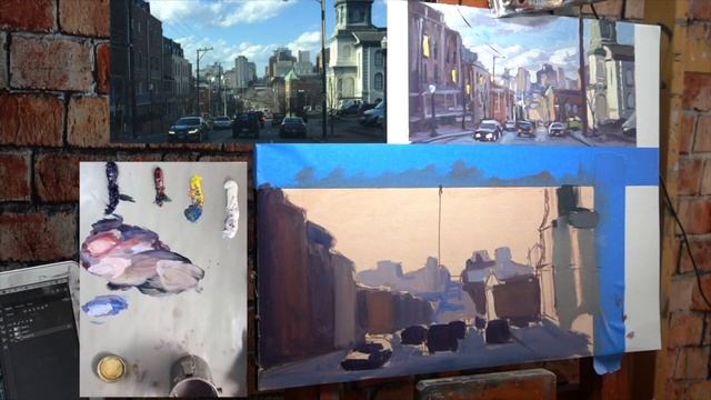 Советы по рисованию уличных этюдов от художника Chris Fornataro (Paint Coach)