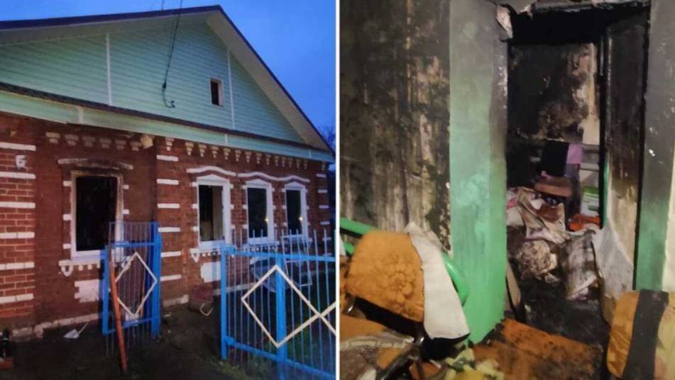 Мужчина погиб при пожаре в доме в Нижегородской области
