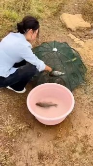 Китайцы удивляют новым зонтиком для рыбалки