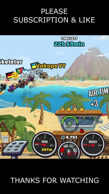 🎧 Is BEAST A Top Today? 🎧 (Bills Vacation) - Hill Climb Racing 2 #shorts #hcr2