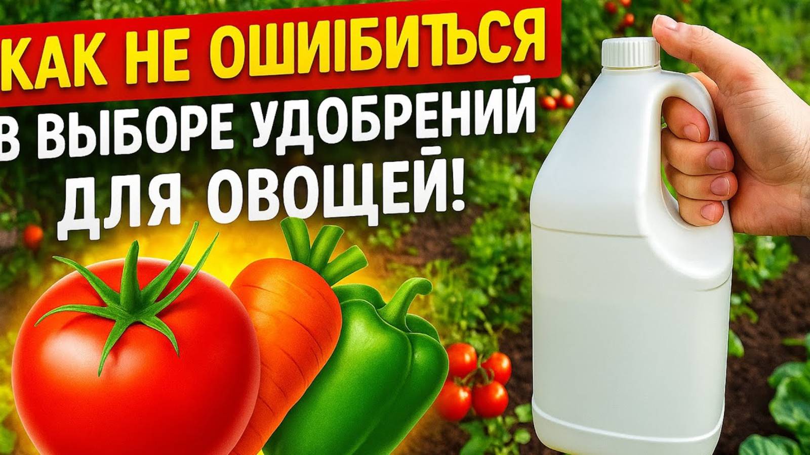 Как НЕ ошибиться в выборе удобрений для овощей! ТОП-10, которые сделают ваш огород райским уголком!