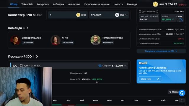 Криптовалюта BNB  | BNB  даст ИКСЫ? BNB обзор. Альткоины на и?