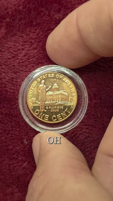 Юбилейная монета цент США 2009 Карьера в Иллинойсе #нуми