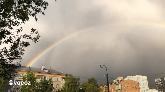 Красивая яркая Радуга в Москве #shorts