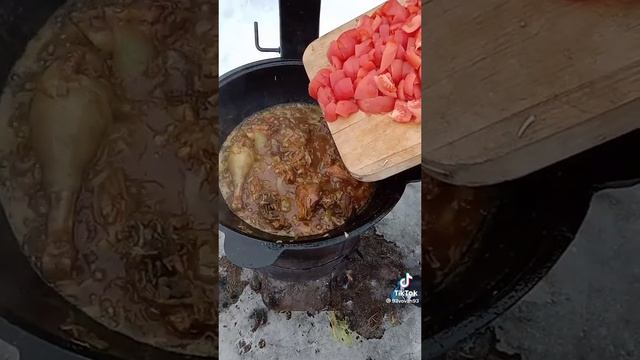 Чахохбили в казане 🐓 🔥