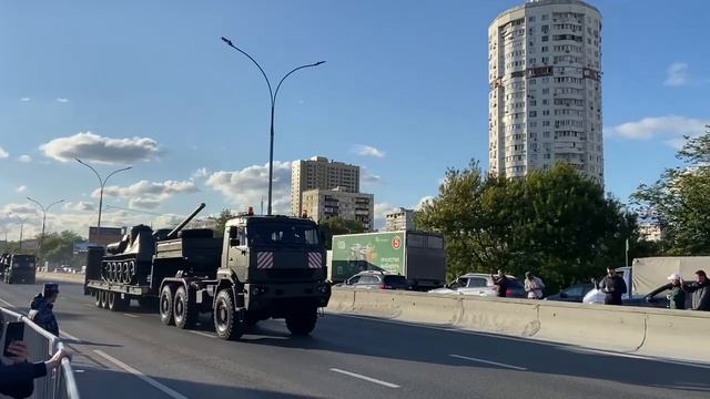 Перегон техники после парада Победы ч3