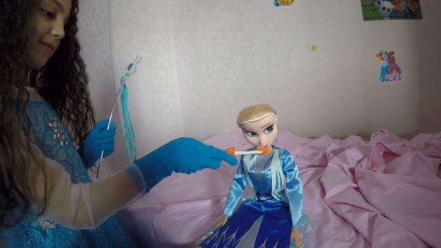 Дина превращаеться в Эльзу